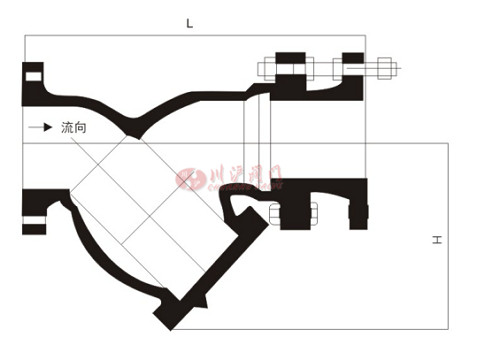 Y型伸縮過濾器結(jié)構(gòu)圖