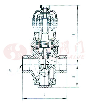 Y14H減壓閥結(jié)構(gòu)圖