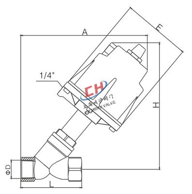 P4蓋米款焊接角座閥結(jié)構(gòu)圖