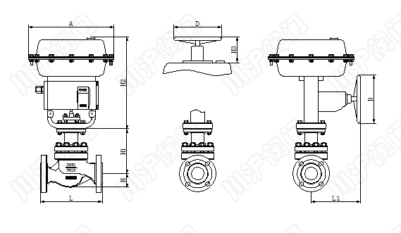 氣動(dòng)智能型調(diào)節(jié)閥結(jié)構(gòu)圖
