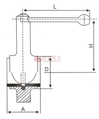 衛(wèi)生級(jí)對(duì)夾蝶閥結(jié)構(gòu)圖